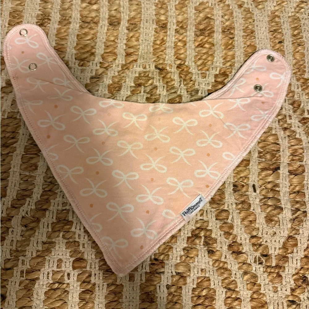Pink and Coral Baby Bandana Bibs